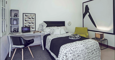 kamar anak monokrom