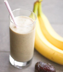 minuman segar banana dates smoothies