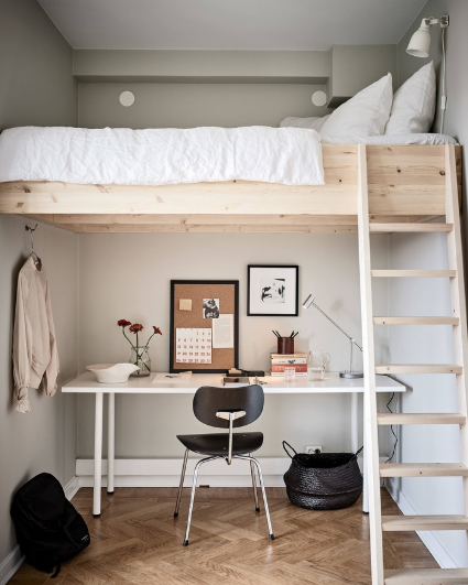 loft bed untuk kerja