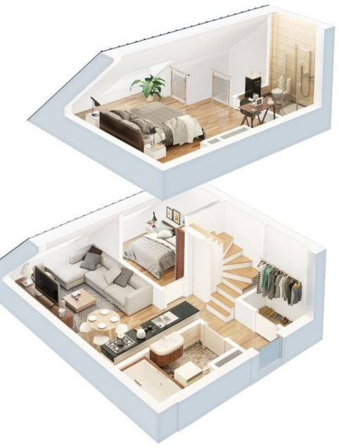  Denah  Rumah  Minimalis  2  Lantai  Modern Terbaru Blog QHOMEMART