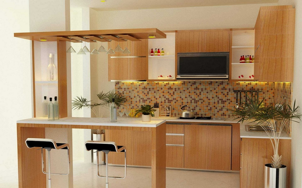 8 Inspirasi Mini Bar Minimalis Modern Untuk Mempercantik Dapur Blog QHOMEMART