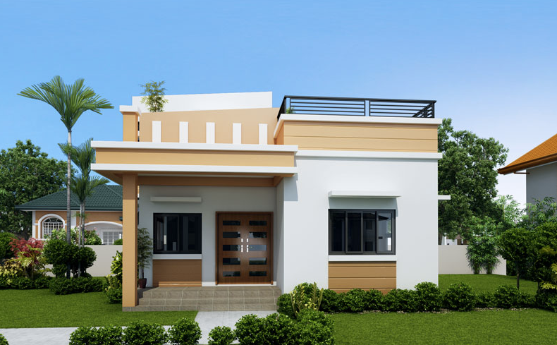 Rumah Estetik Sederhana Dengan Rooftop