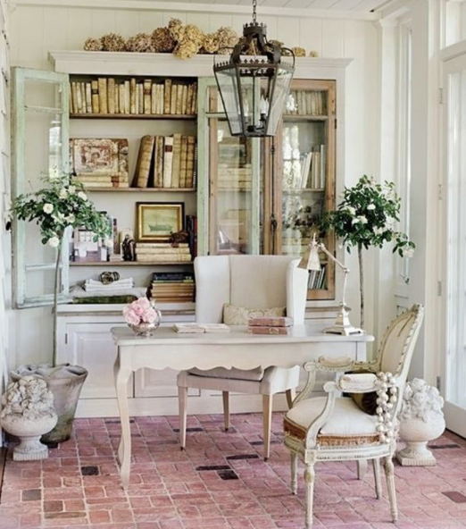 rumah shabby chic ruang kantor