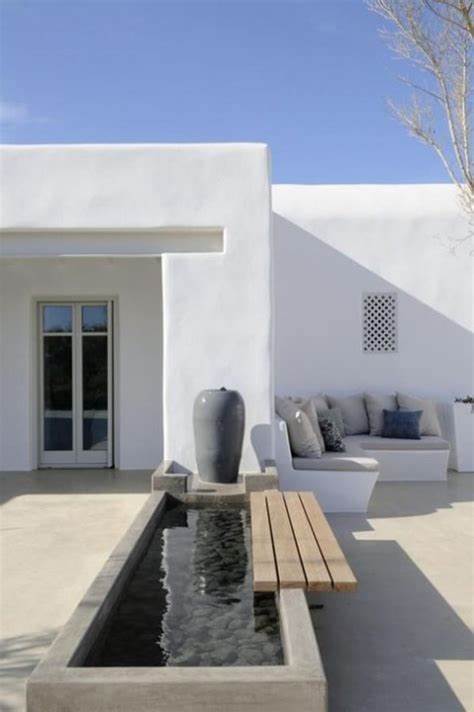 teras minimalis modern kolam