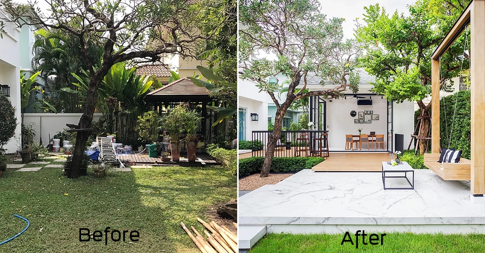 desain rumah minimalis halaman belakang
