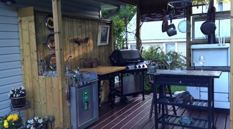 dapur cantik sederhana di kampung