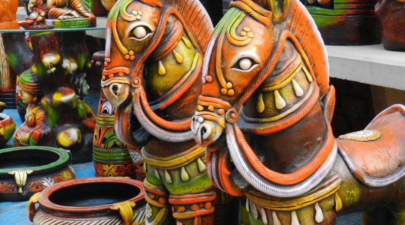 Kerajinan dekorasi dari tanah liat