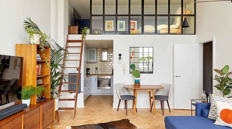 desain mezzanine minimalis