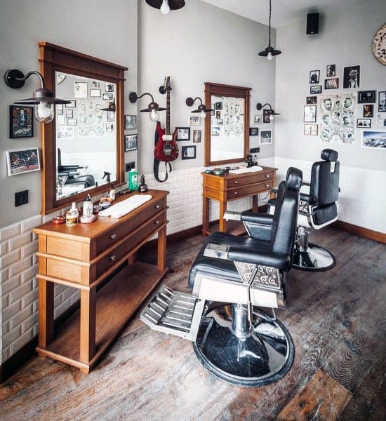barbershop bata putih