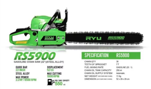 rekomendasi merk chainsaw 3 ryu 1