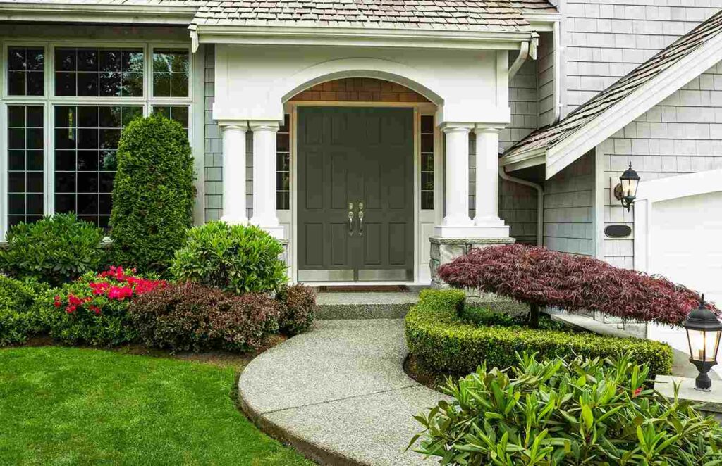 warna pintu minimalis hijau