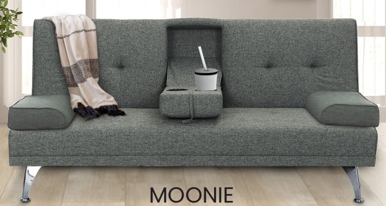 sofa dengan dudukan gelas