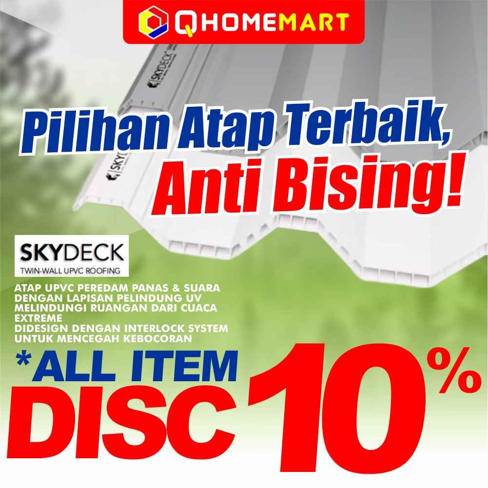 atap skydeck tersedia di qhomemart