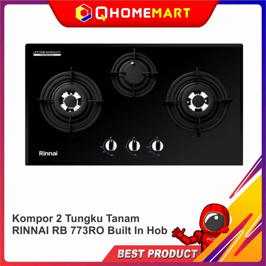 Kompor 2 Tungku Tanam RINNAI RB 773RO