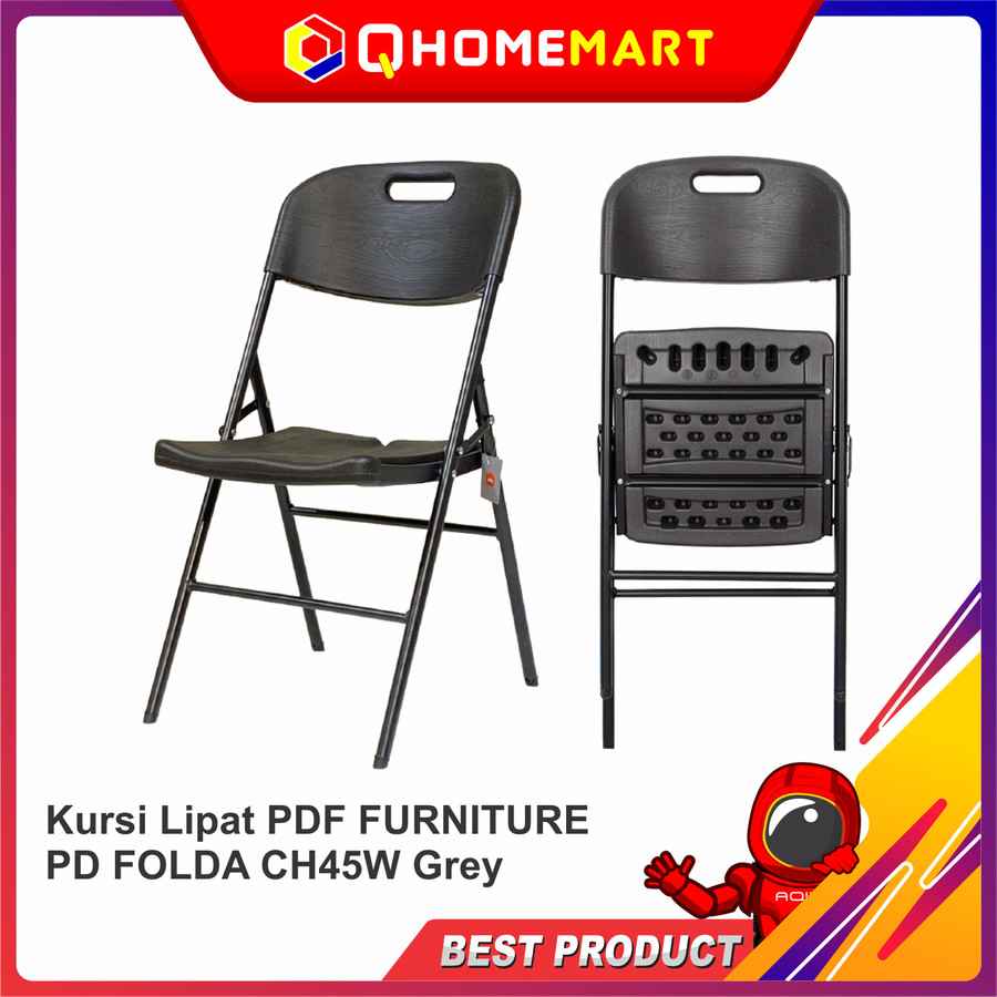 Kursi Lipat PDF FURNITURE PD FOLDA CH45W Grey
