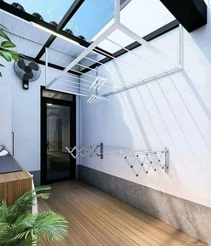 dak rumah dengan lantai kayu