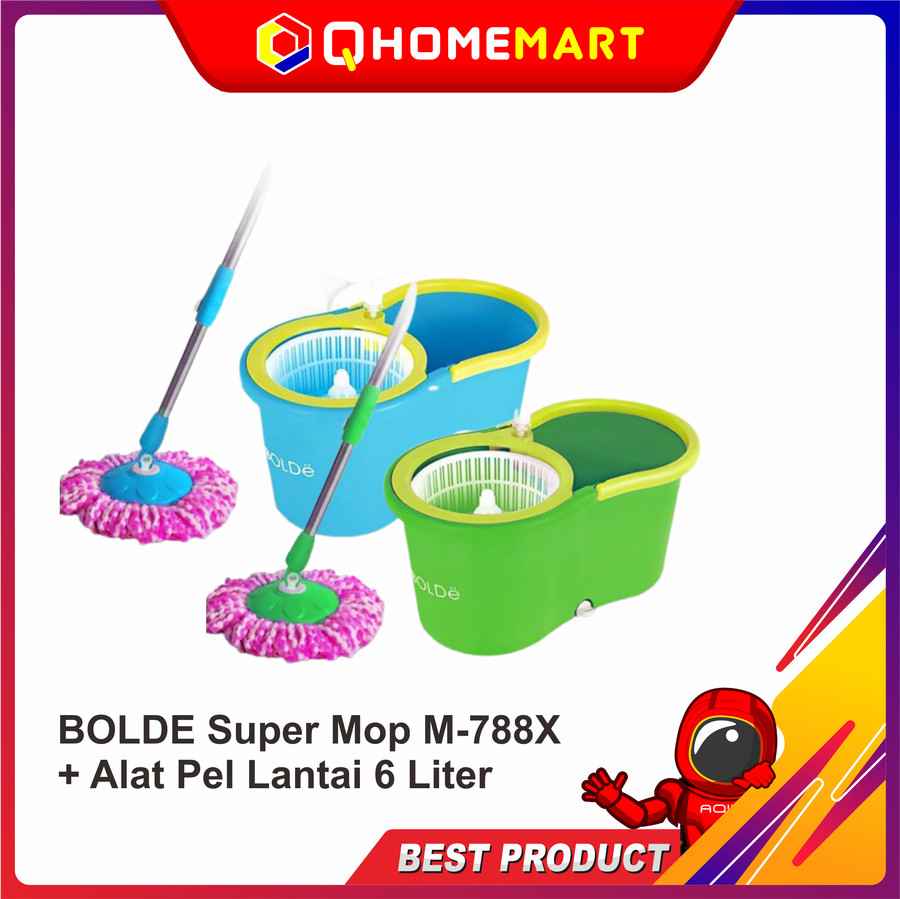 BOLDE Super Mop M-788X+ Alat Pel Lantai 6 Liter