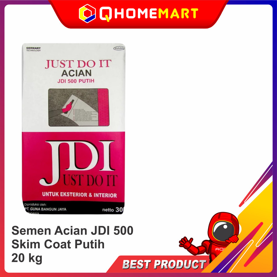 Semen Acian JDI 500 Skim Coat Putih