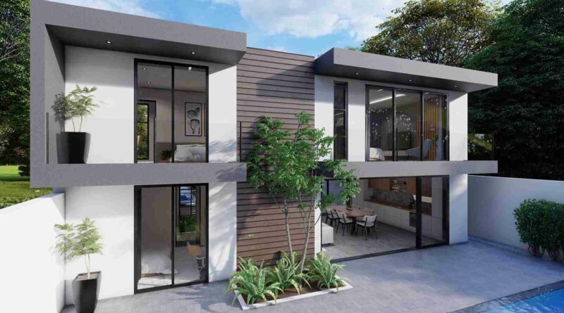 Desain Rumah Minimalis 2 lantai 6x12 dan Biayanya