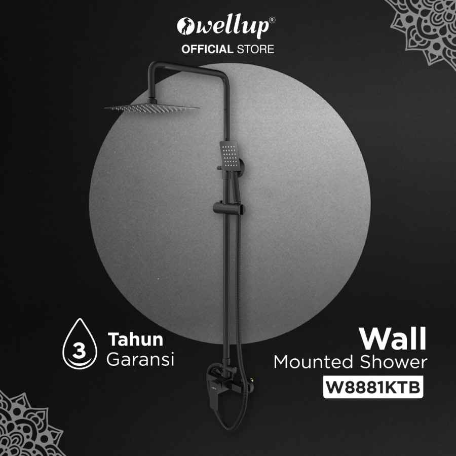 Wellup Shower Tiang wall mounted 1