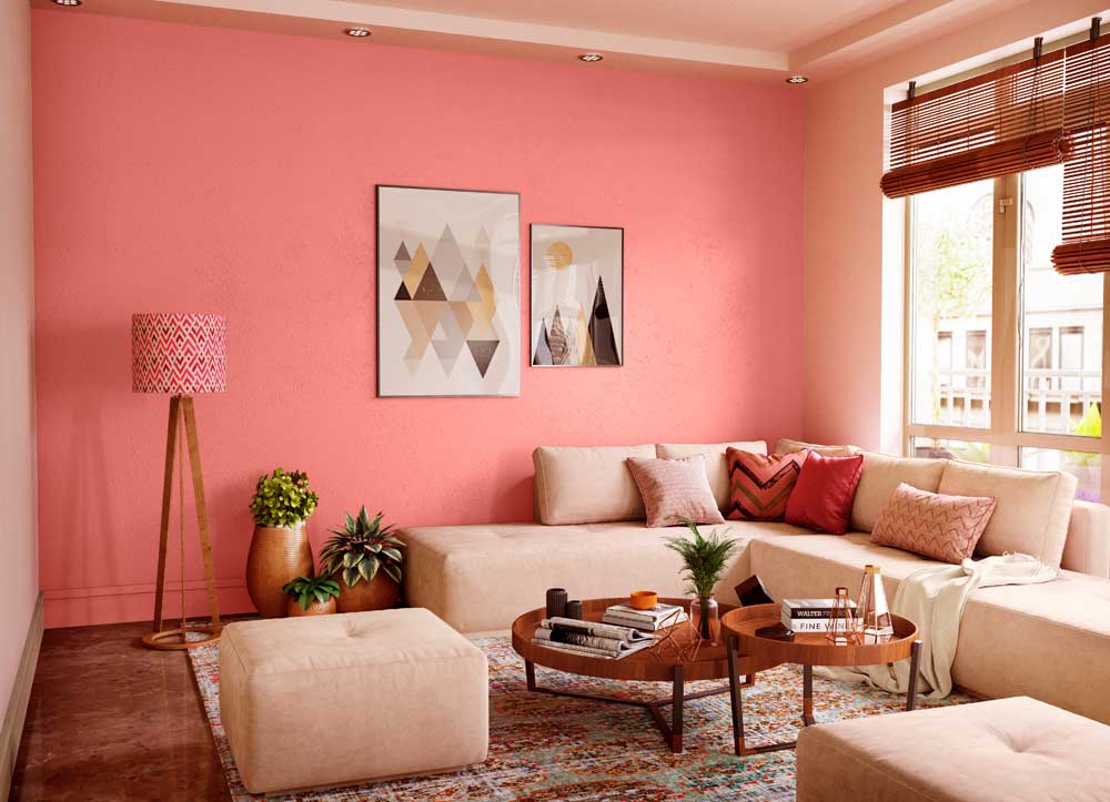 rasberry warna interior simpel dan elegan