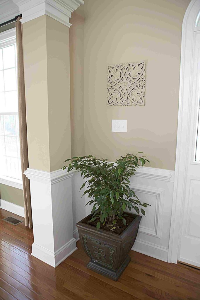 warna tan interior ruangan