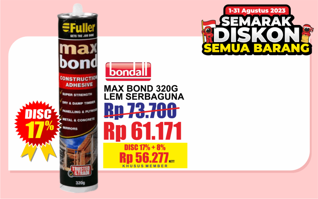 kegunaan lem maxbond
