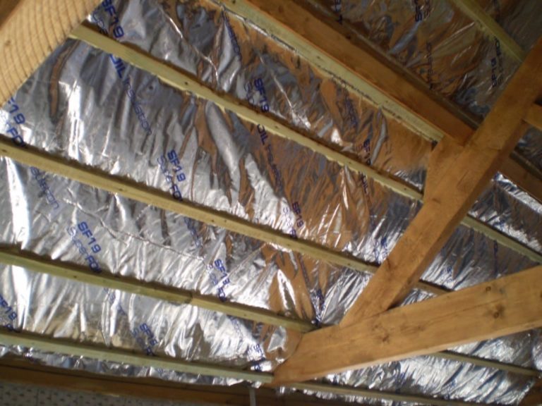 peredam panas memakai aluminium foil