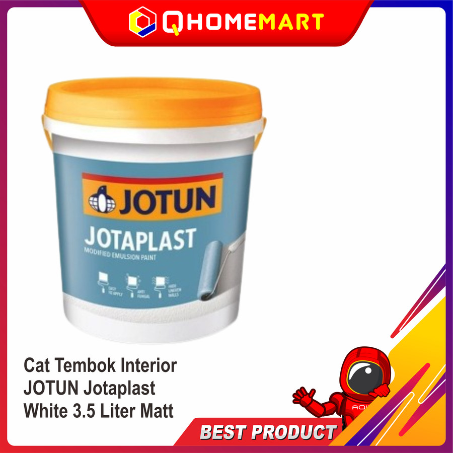Cat Tembok Interior JOTUN Jotaplast White 3.5 Liter Matt