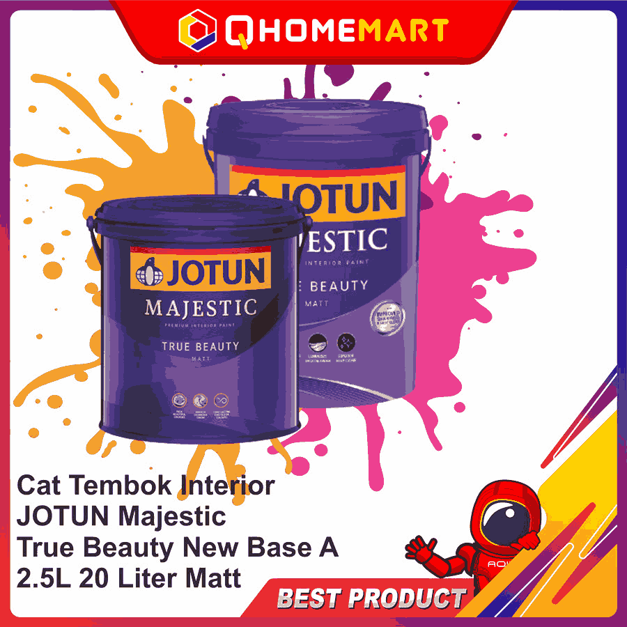 Cat Tembok Interior JOTUN Majestic True Beauty New Base A 2.5L 20 Liter