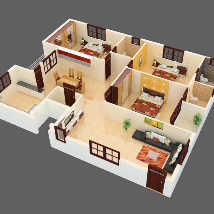 Bungalow Rumah 1 lantai