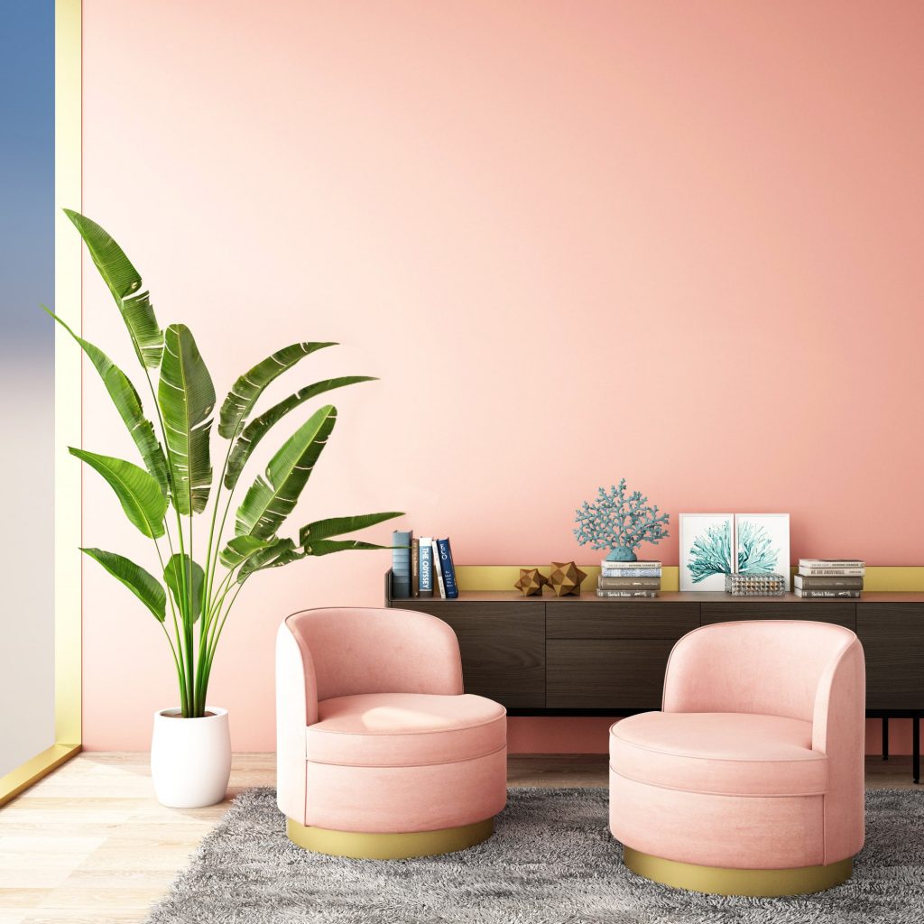 warna pink vintage untuk tembok