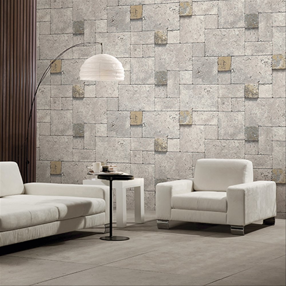 Wallpaper Dinding Ruang Tamu Minimalis motif alam 