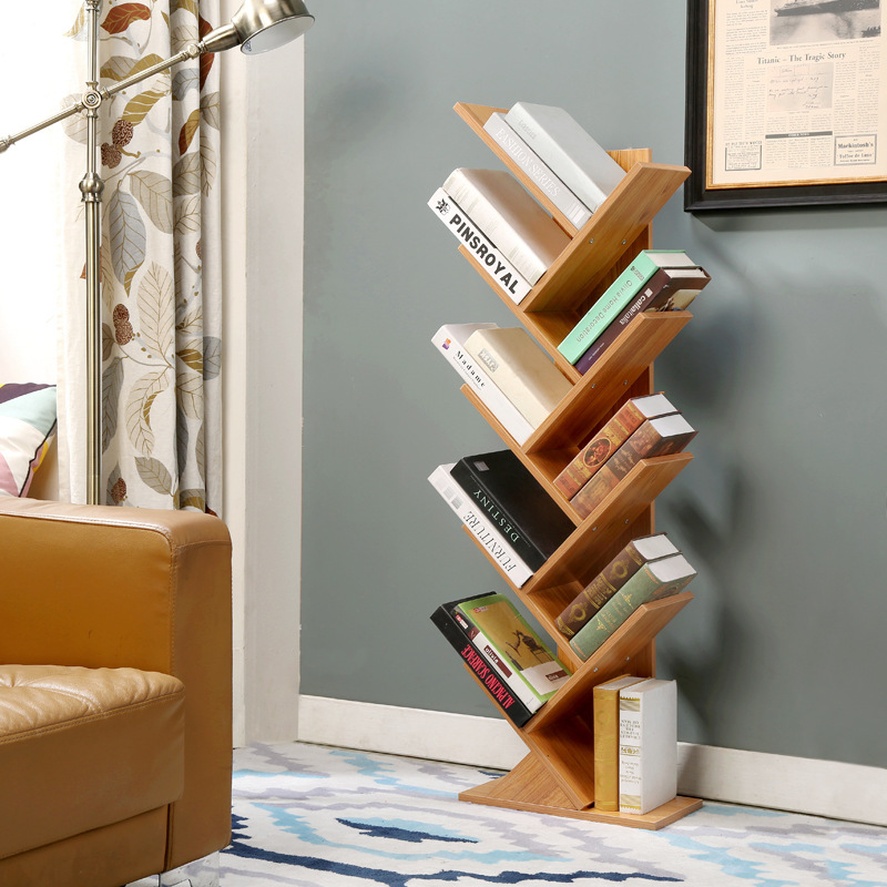 model rak buku modern 