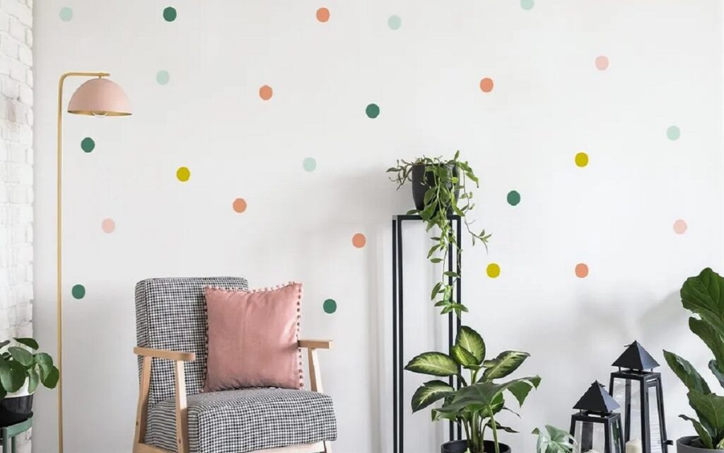 motif cat dinding