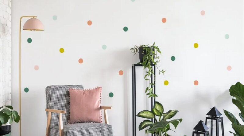 motif cat dinding