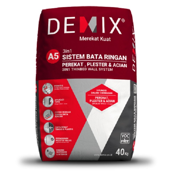 demix a5 plesteran