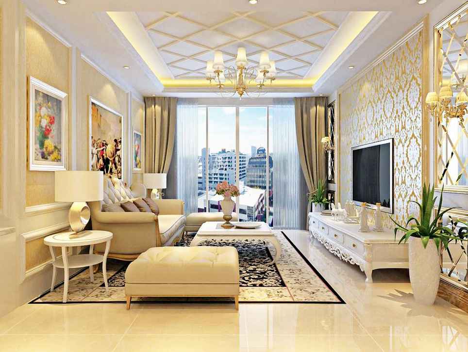 memakai warna cream untuk ruangan serasa hotel bintang 5