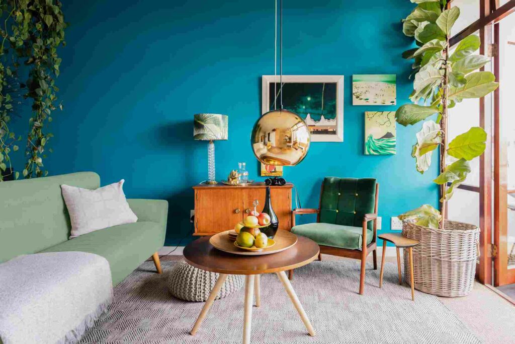 warna ruang tamu biru cerah