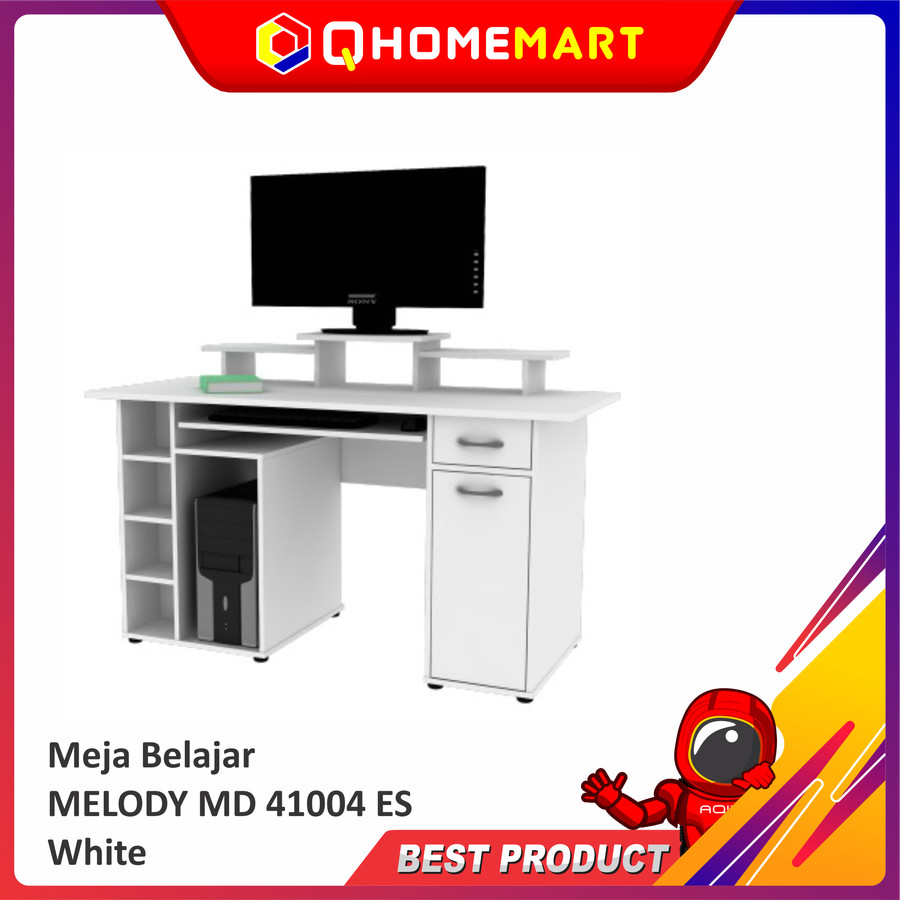 Meja Belajar MELODY MD 41004 ES White