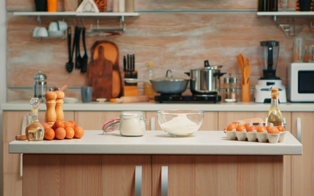 model meja dapur minimalis