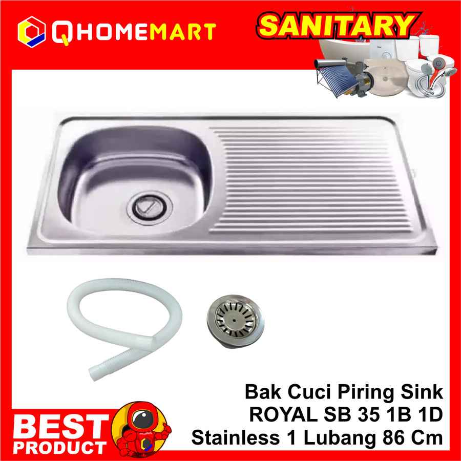 Ukuran 86 x 43 x 13 cm bak cuci piring