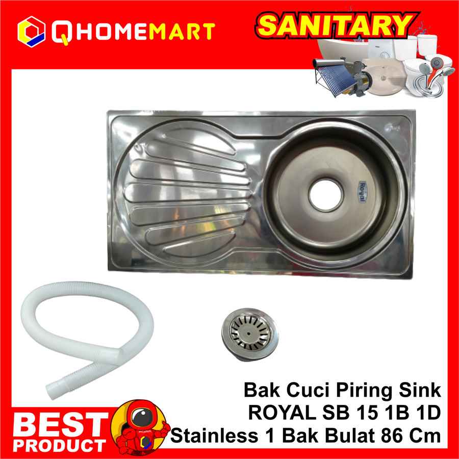 ukuran 86 x 46 x 18.5 cm bak cuci piring