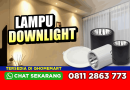 ukuran lampu downlight plafon