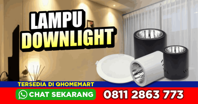 ukuran lampu downlight plafon