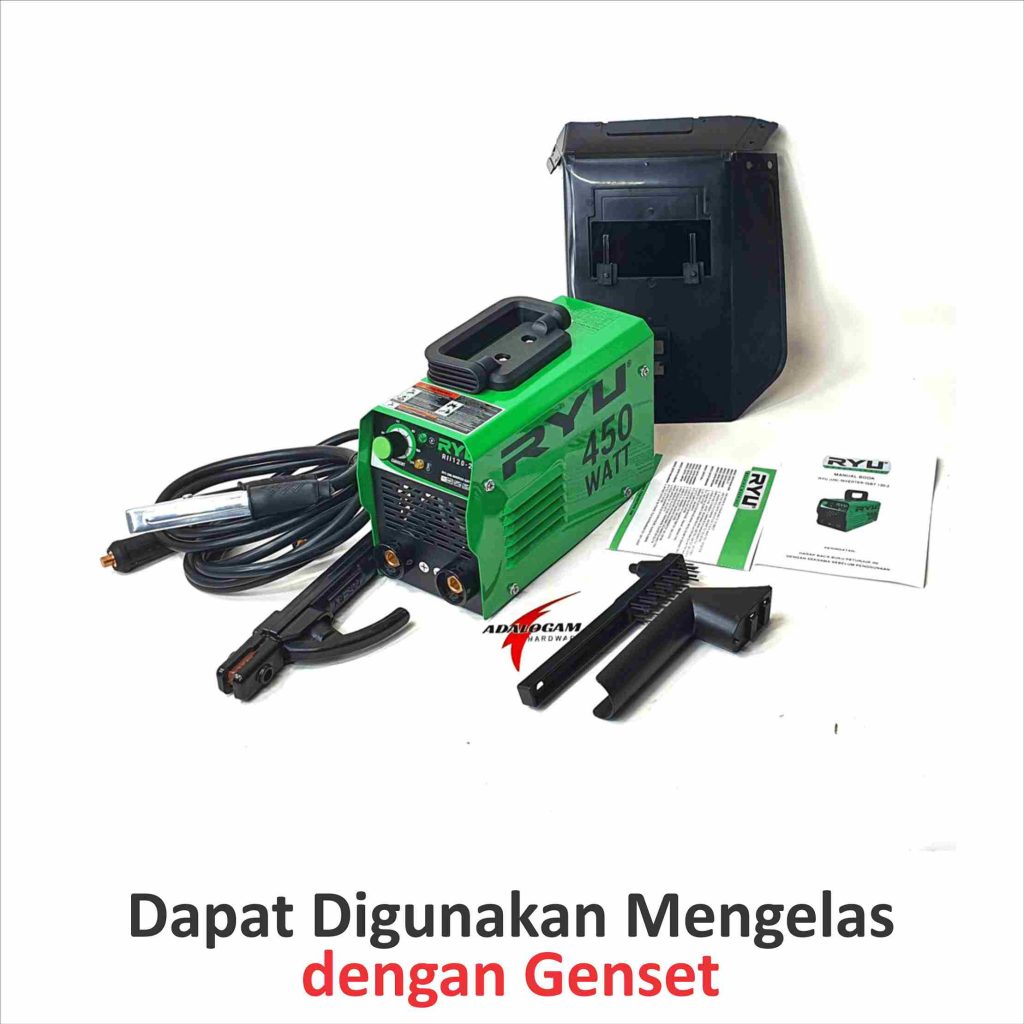 Mesin las 450 watt bisa dipakai untuk berbagai keperluan memakai genset