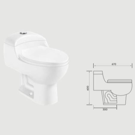 QPOP 8025 ONE PIECE TOILET