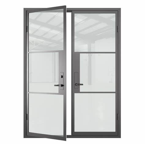 pintu aluminium 2 pintu 3 petak