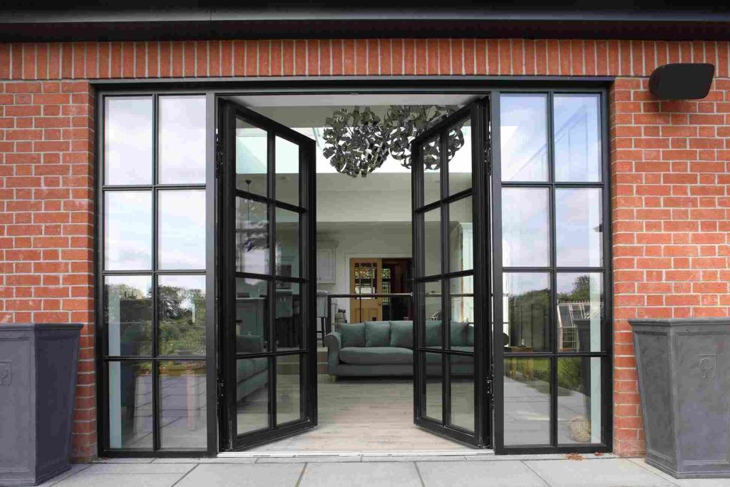 pintu aluminium 2 pintu model french