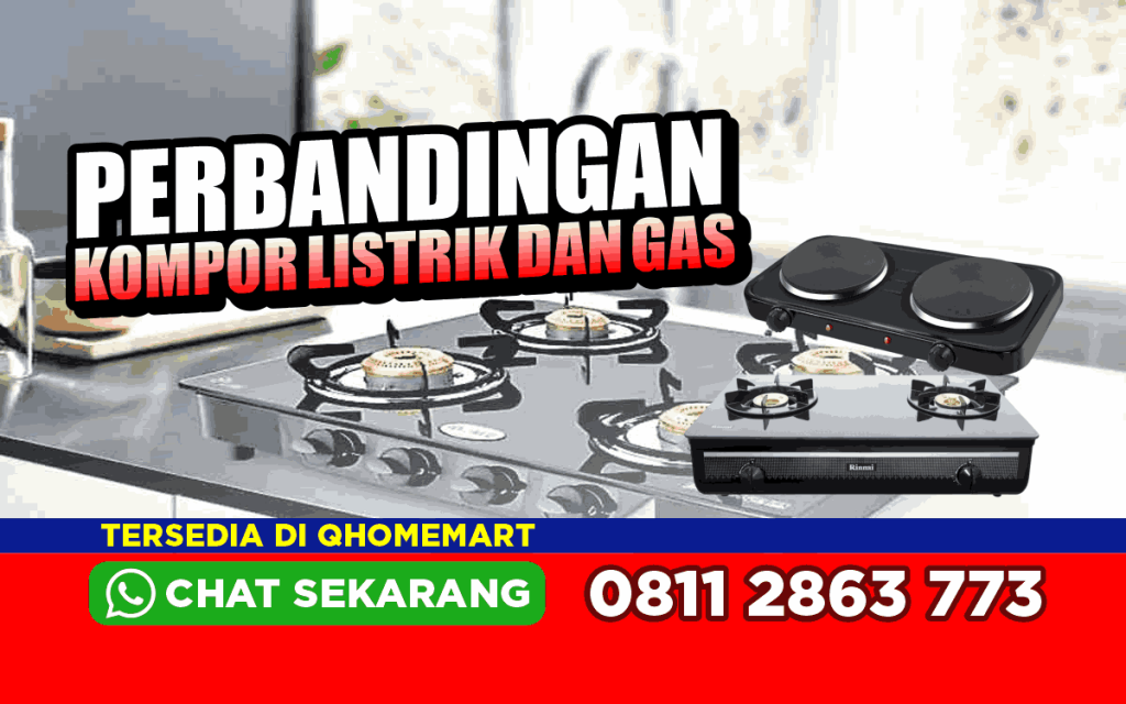 perbandingan kompor listrik dan gas